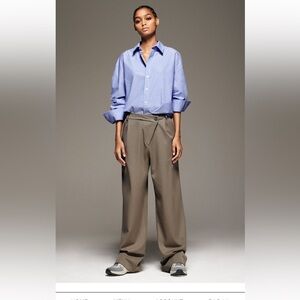 Women's Brown Wide-Leg Pants